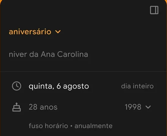 Um evento de aniversário no Cuco, mostrando 28 anos.